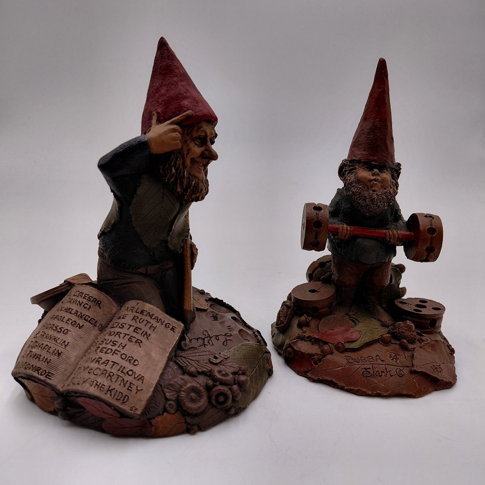 Vtg Tom Clark Figurine Lot 2 Mixed Statue Signed 80s 90s Gnome Lefties Whimsical